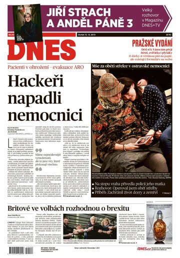 Obálka e-magazínu MF Dnes 12.12.2019