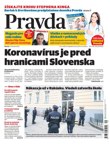 Obálka e-magazínu Pravda 27. 2. 2020