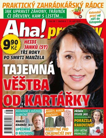 Obálka e-magazínu AHA! pro ženy 38/2020