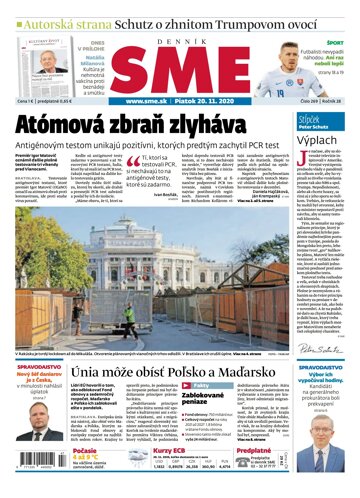 Obálka e-magazínu SME 20.11.2020