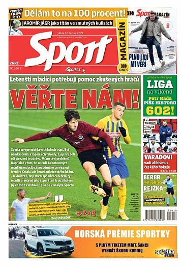 Obálka e-magazínu Sport 22.1.2021