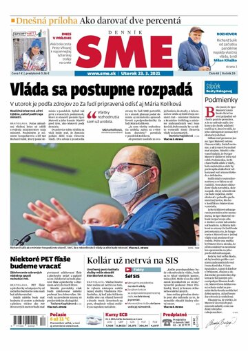 Obálka e-magazínu SME 23-3-2021