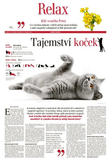 Obálka e-magazínu Mimořádné přílohy LN extra Čechy - 23.4.2022