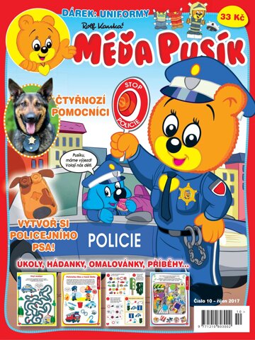 Obálka e-magazínu Méďa Pusík 10/2017