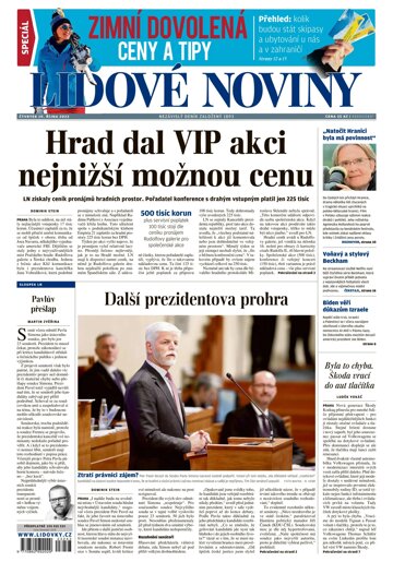 Obálka e-magazínu Lidové noviny 19.10.2023