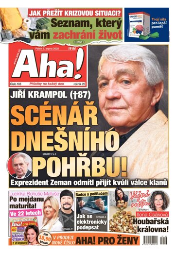 Obálka e-magazínu AHA! 8.8.2025