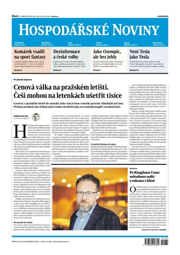 Obálka e-magazínu Hospodářské noviny 185 - 23.9.2025