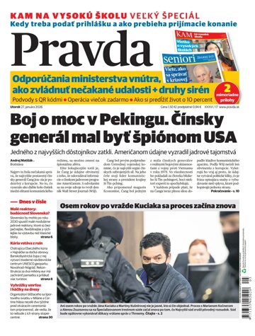 Obálka e-magazínu Pravda 27. 1. 2026