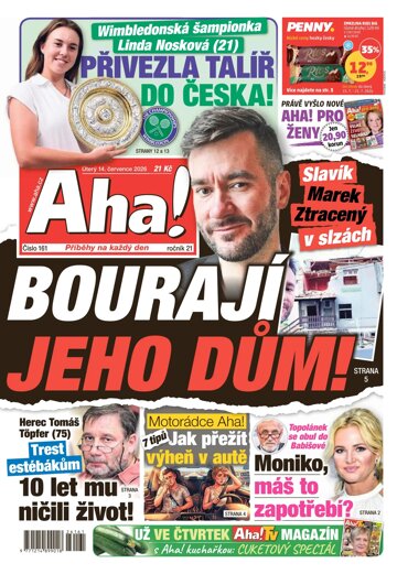 Obálka e-magazínu AHA! 14.7.2026
