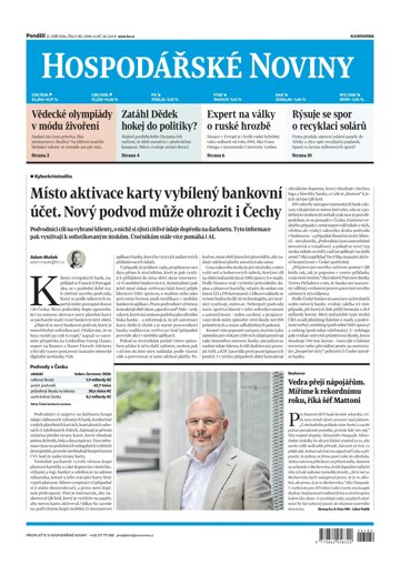 Obálka e-magazínu Hospodářské noviny 182 - 21.9.2026