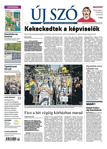 Obálka e-magazínu Új Szó 19.4.2016