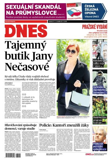 Obálka e-magazínu MF Dnes 21.5.2016