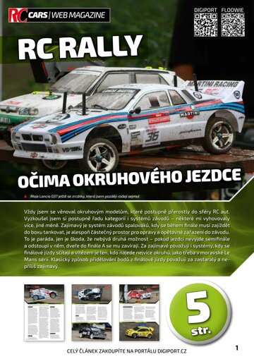 Obálka e-magazínu RC Rally očima okruhového jezdce
