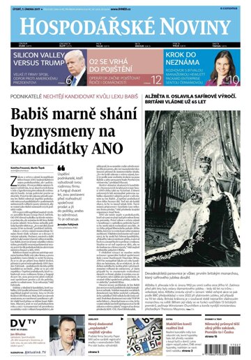 Obálka e-magazínu Hospodářské noviny 027 - 7.2.2017