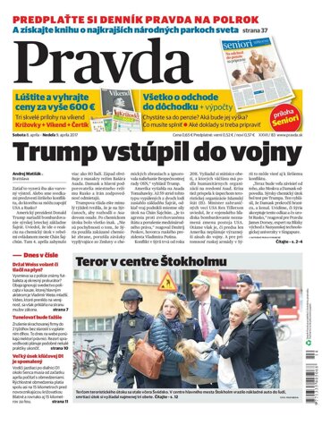 Obálka e-magazínu Pravda 8. 4. 2017