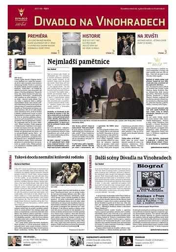 Obálka e-magazínu Hospodářské noviny - příloha 197 - 12.10.2017 příloha Divadlo na Vinohradech