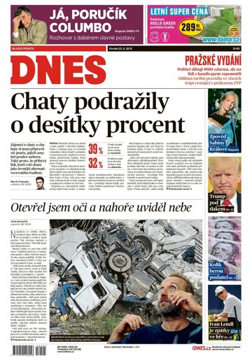 Obálka e-magazínu MF Dnes 23.8.2018