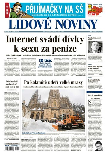 Obálka e-magazínu Lidové noviny 4.2.2019