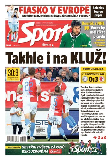 Obálka e-magazínu Sport 17.8.2019