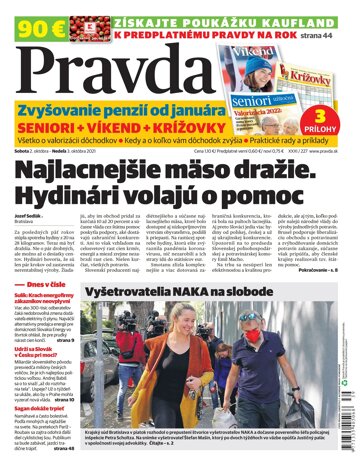 Obálka e-magazínu Pravda 2. 10. 2021