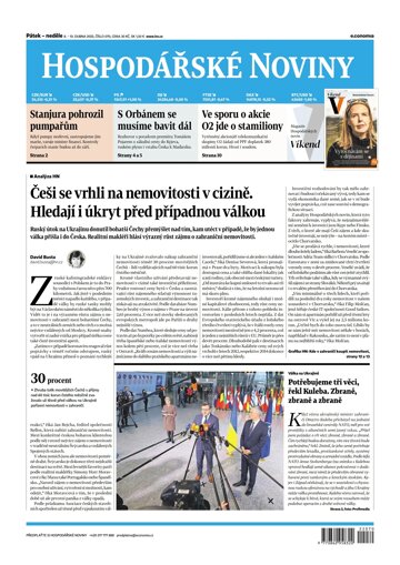 Obálka e-magazínu Hospodářské noviny 070 - 8.4.2022