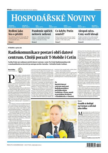 Obálka e-magazínu Hospodářské noviny 101 - 25.5.2022