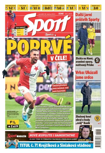 Obálka e-magazínu Sport 30.1.2023