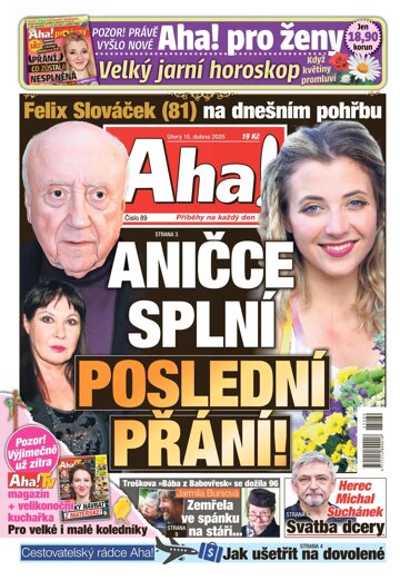 Obálka e-magazínu AHA! 15.4.2025