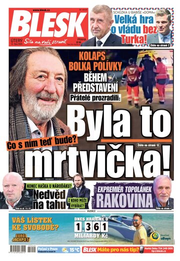 Obálka e-magazínu Blesk 14.10.2025