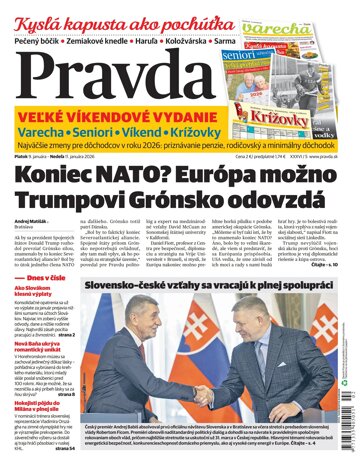 Obálka e-magazínu Pravda 9. 1. 2026