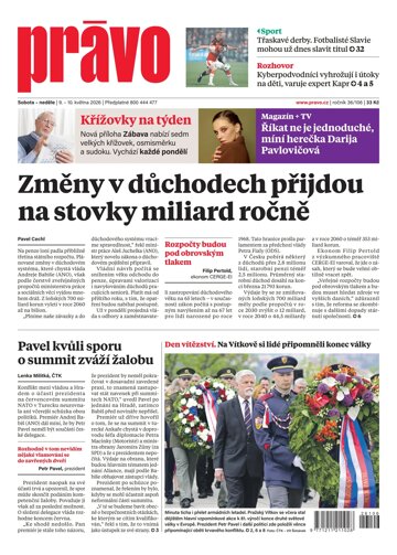Obálka e-magazínu Deník Právo 9.5.2026
