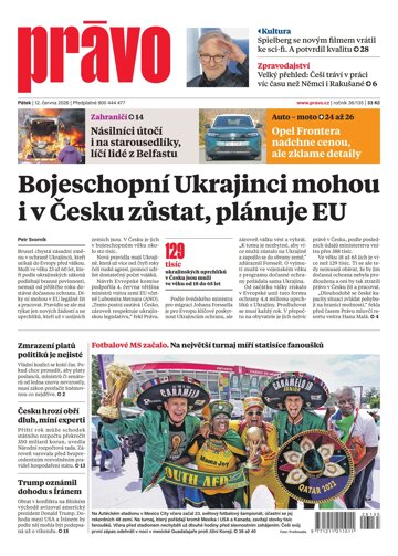 Obálka e-magazínu Deník Právo 12.6.2026