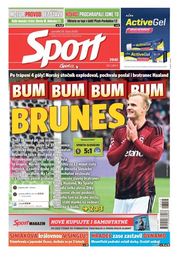 Obálka e-magazínu Sport 26.10.2026
