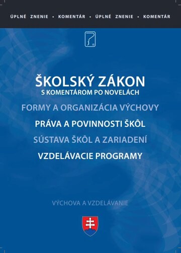 Obálka knihy Školský zákon s komentárom