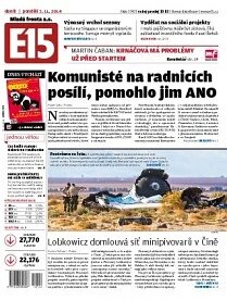 Obálka e-magazínu E15 3.11.2014