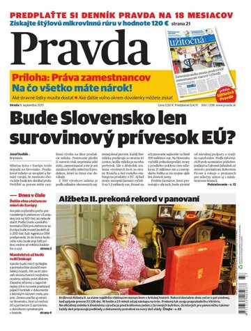 Obálka e-magazínu Pravda 9.9.2015
