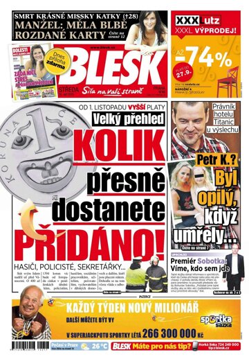 Obálka e-magazínu Blesk 16.9.2015