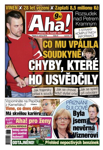 Obálka e-magazínu AHA! 8.1.2016
