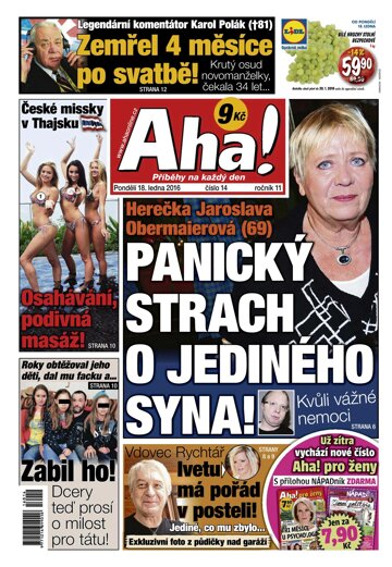 Obálka e-magazínu AHA! 18.1.2016