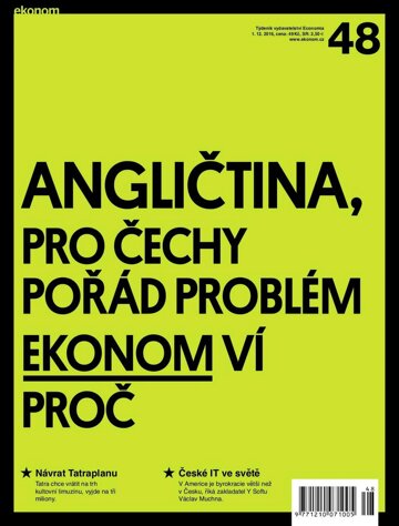 Obálka e-magazínu Ekonom 48 - 1.12.2016