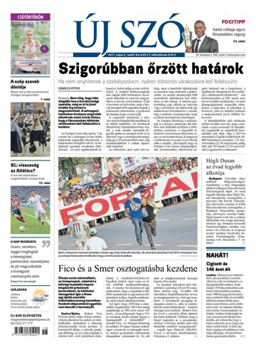 Obálka e-magazínu Új Szó 2.5.2017