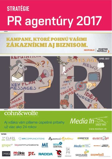 Obálka e-magazínu PR agentúry 2017