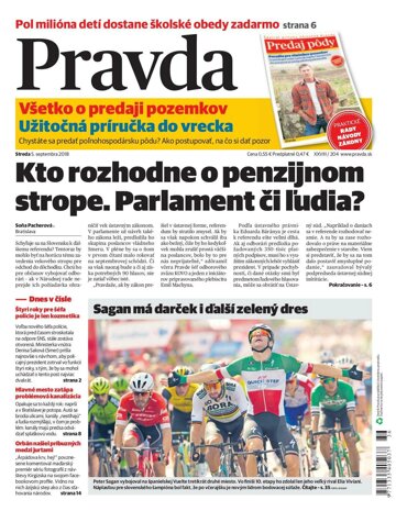 Obálka e-magazínu Pravda 5.9.2018