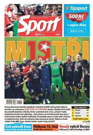 Obálka e-magazínu Sport 20.5.2019