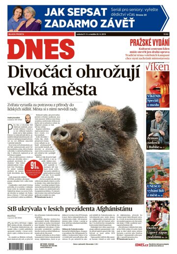 Obálka e-magazínu MF Dnes 21.9.2019