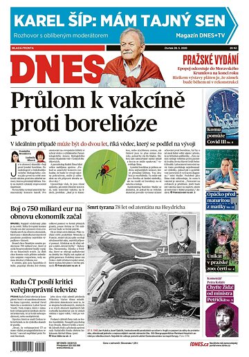 Obálka e-magazínu MF Dnes 28.5.2020