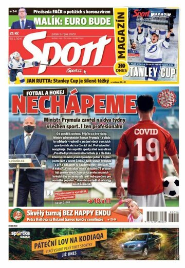 Obálka e-magazínu Sport 9.10.2020