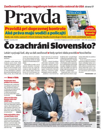 Obálka e-magazínu Pravda Dennik 9. 11. 2021