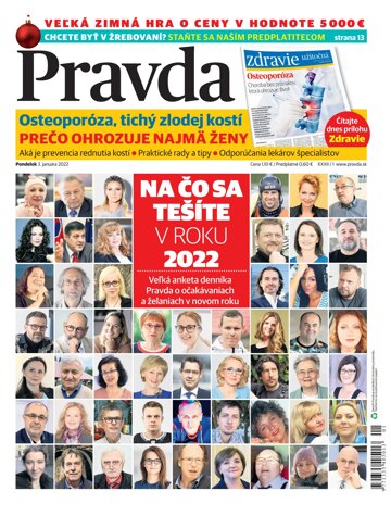 Obálka e-magazínu Pravda 3. 1. 2022