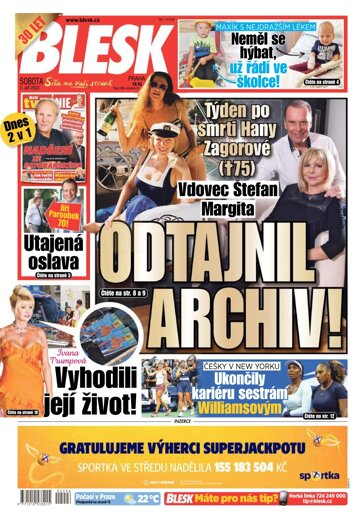 Obálka e-magazínu Blesk 3.9.2022